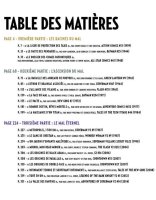 Le sommaire de cette anthologie