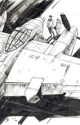 Exposition-vente Keith Burns - Aviation Seconde Guerre mondiale - Galerie Comic Art Factory Bruxelles