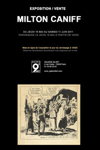 Milton Caniff à la Galerie 9eArt à Paris