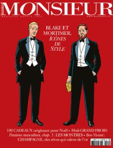 La revue Monsieur fait sa Une sur Blake et Mortimer