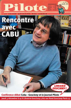 Cabu à la Librairie Goscinny