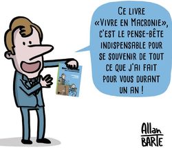 Vivre en Macronie – Année 1 : Les Premiers de cordée – Par Allan Barte – Ant éditions. Un recueil engagé.