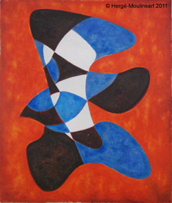 Une peinture abstraite d'Hergé vendue 35.000 €.
