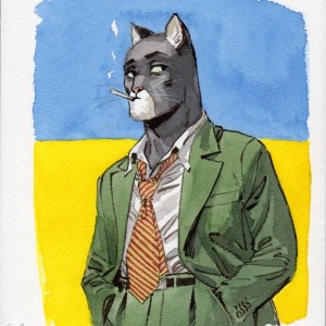 Guarnido en dédicace à Brüsel pour Blacksad T5 !