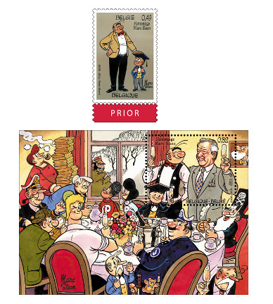 Un timbre pour le dessinateur Marc Sleen
