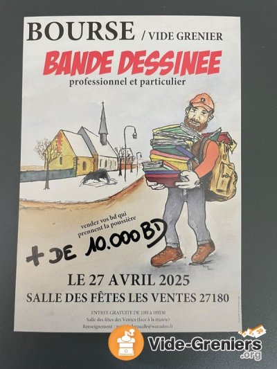 Bourse vide grenier bande dessinée (Les Ventes 27180, Normandie)