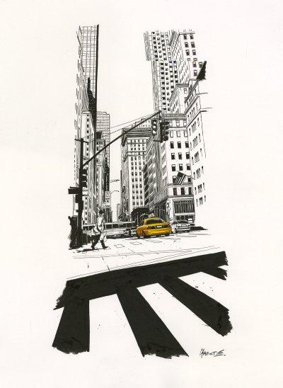 "Yellow Cab" Christophe Chabouté chez Huberty & Breyne (Paris)