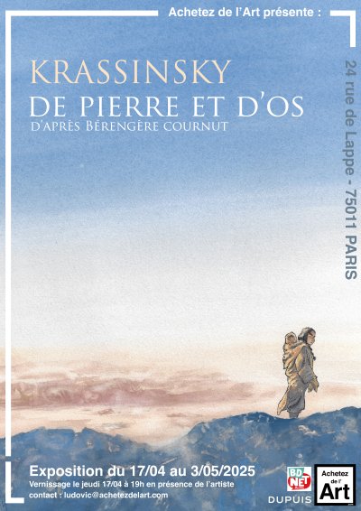Exposition de "Pierre et d'os" par Jean-Paul Krassinsky à la Galerie Achetez de l'Art Paris