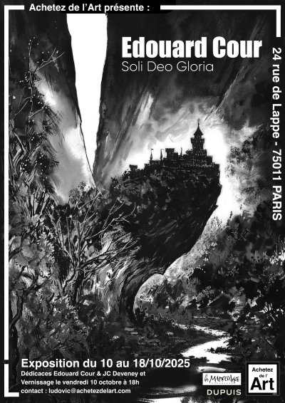 Exposition "Soli Deo Gloria" de Edouard Cour chez Achetez de l'Art Paris