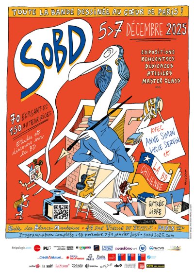 SoBD 2025 - Salon des Ouvrages sur la Bande Dessinée (Paris) : Le Chili et deux grandes voix féminines à l'honneur