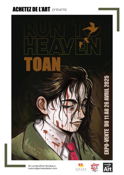 Exposition "Run to heaven" de Toan chez Achetez de l'Art Bordeaux