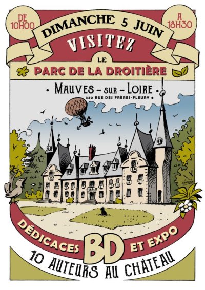 Salon BD, dédicaces et expos au Château de la droitière (44470 Mauves-sur-Loire)