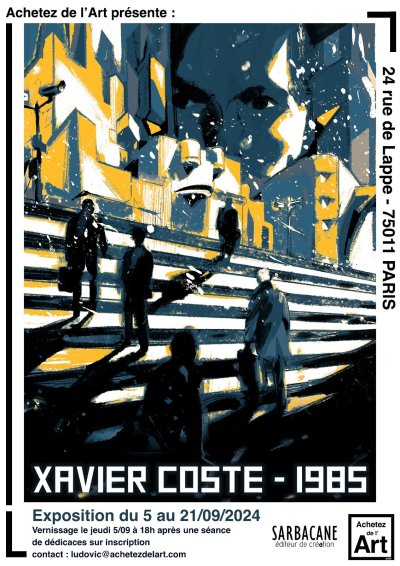 Exposition "1985" de Xavier Coste à la galerie Achetez de l'Art Paris