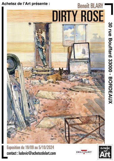 Exposition « Dirty Rose » de Benoit Blary chez Achetez de l'Art Bordeaux 