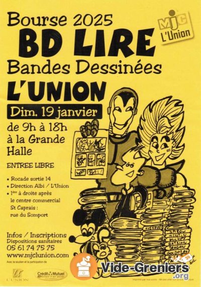 12e Bourse 2025 BD Lire Bandes Dessinées de L'Union (31240)