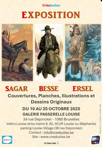 Western expo chez Créabulles (Bruxelles)