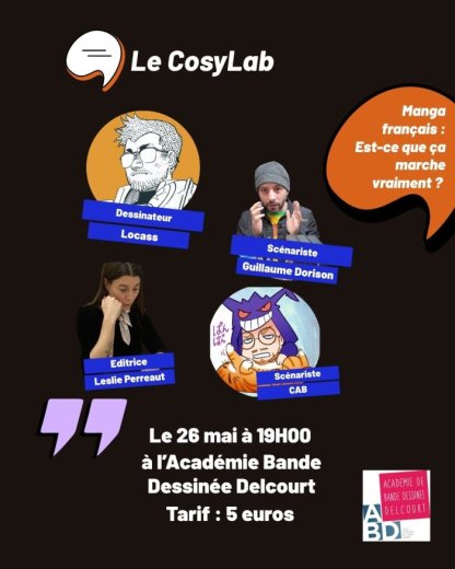 Rencontre CosyLab : « Manga français, est-ce que ça marche vraiment ? »