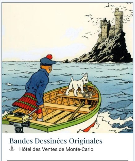 Appel aux lots : vente de Bandes Dessinées à Monaco : Fin 30 avril