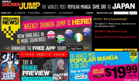 Après les États-Unis, Le Weekly Shonen Jump part à la conquête du reste du monde anglophone