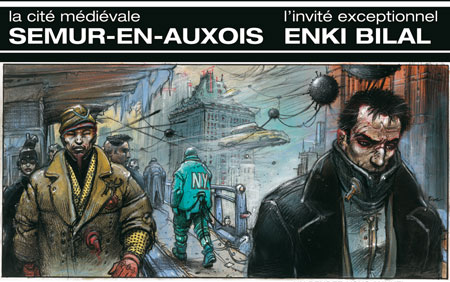Le bleu d'Enki Bilal illumine le festival BD de Semur-en-Auxois