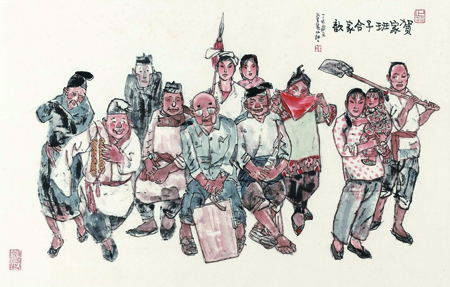 He Youzhi au musée des Beaux-Arts du Zhejiang