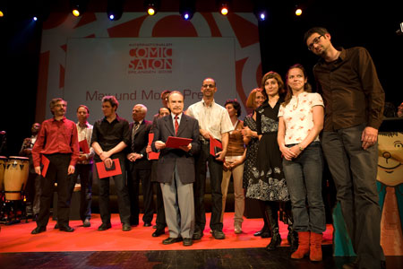 Alan Moore, Jirô Taniguchi, Olivier Ka et David B, lauréats du Prix Max un Moritz 2008