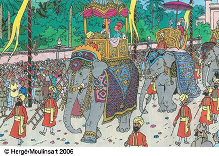 Tintin au Pays des Maharadjahs