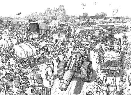 La Grande Guerre : le premier jour de la Bataille de la Somme - Par Joe Sacco (trad. S. Dacheville) - Futuropolis/Arte éditions
