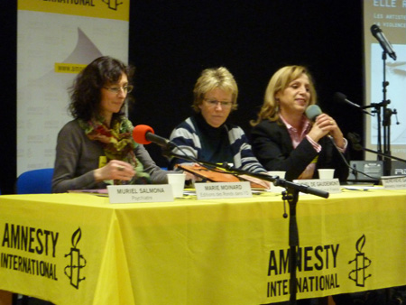 Lancement de « En chemin elle rencontre… », vol.2, dans les locaux parisiens d'Amnesty International 