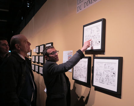 Alain Juppé (Maire de Bordeaux) : "Je me rends compte de l'extraordinaire richesse de la production contemporaine de la bande dessinée."