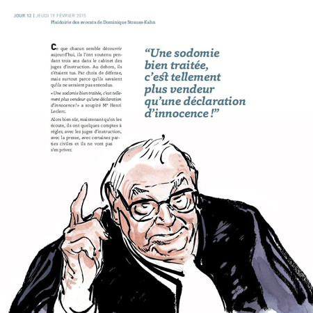 Boucq dessine l'obscénité du Procès Carlton