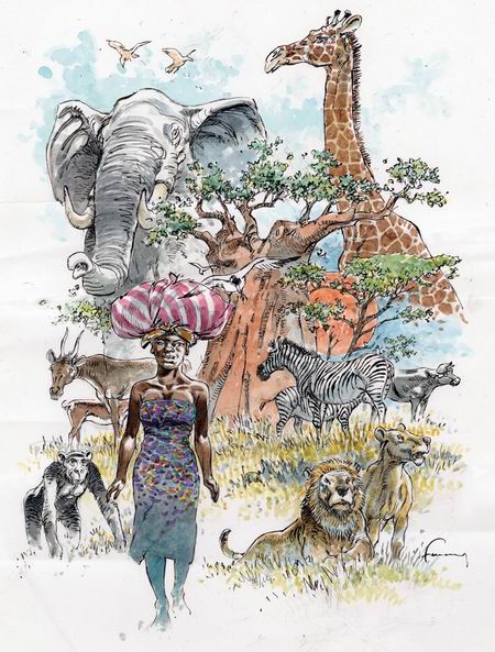 Hermann & Yves H. : « "Retour au Congo" pastiche Tintin, mais sans le plagier ! »