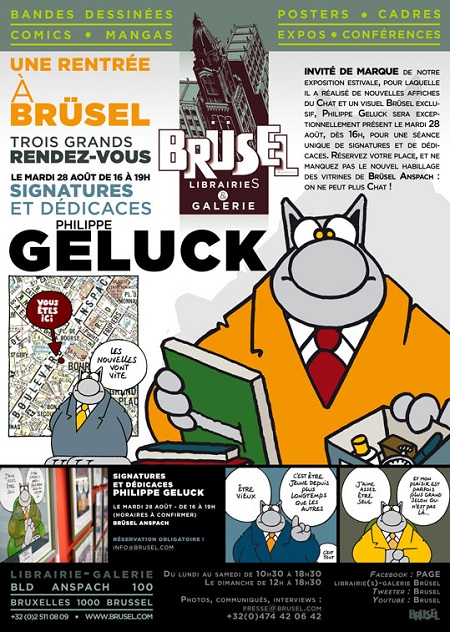 Geluck à la librairie Brüsel 