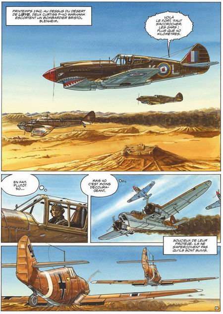 Le faucon du désert, Tome 1 : Martuba airfield - Par Franz Zumstein - Delcourt