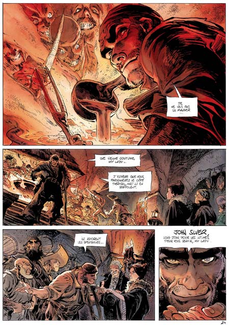 Dorison & Lauffray : "Pour Long John Silver, nous avons opté pour un style baroque et déroutant"