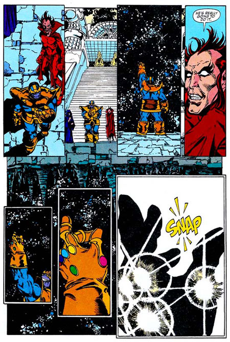 Le Gant de l'infini : « Le Défi de Thanos » - Par J. Starlin, G. Perez & R. Lim – Panini Comics