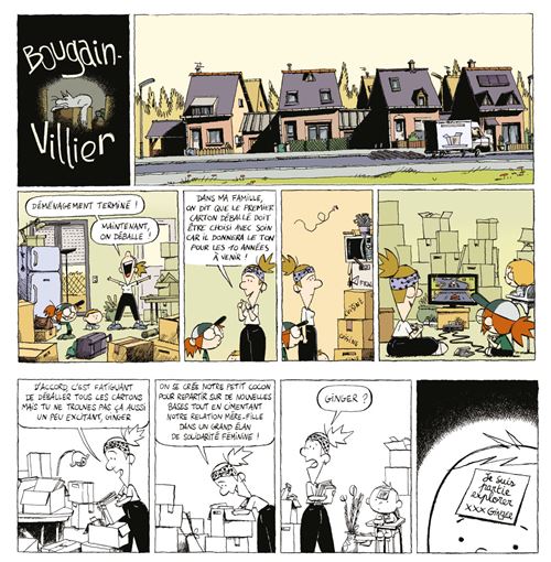 Bougainvillier : L'enfance en cases de comic strip, entre rires et vertiges