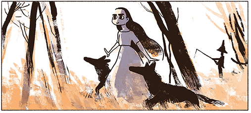 "Les Trois Chiens", un conte féministe de S. Daveti et L. Camelli