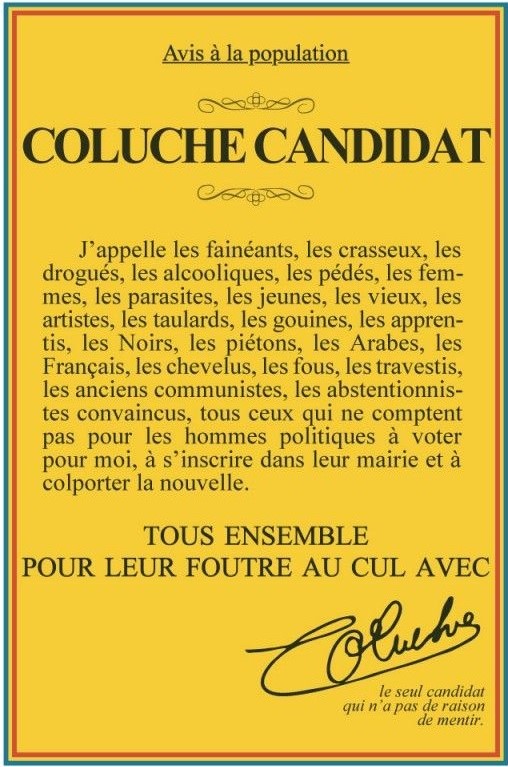 "Coluche Président !" (Fluide Glacial) : une uchronie humoristique de F. & J.M. Erre