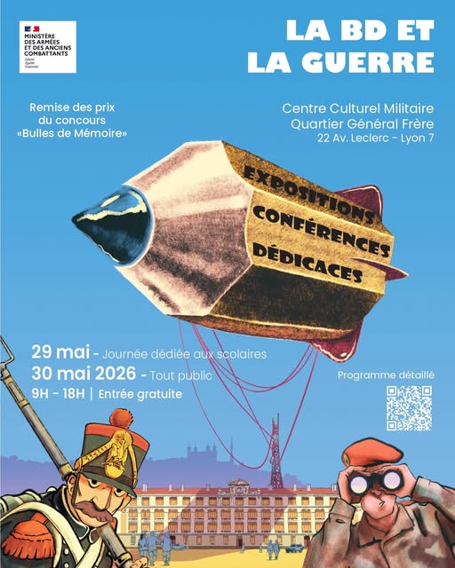 1ère édition du Festival "La BD et la guerre" à Lyon ce samedi 30 mai 2026