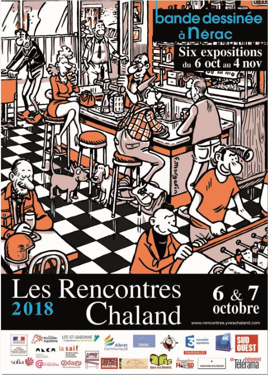 Les Rencontres Chaland 6 et 7 oct. 2018 à Nérac (47600 Invité d'honneur Frank MARGERIN