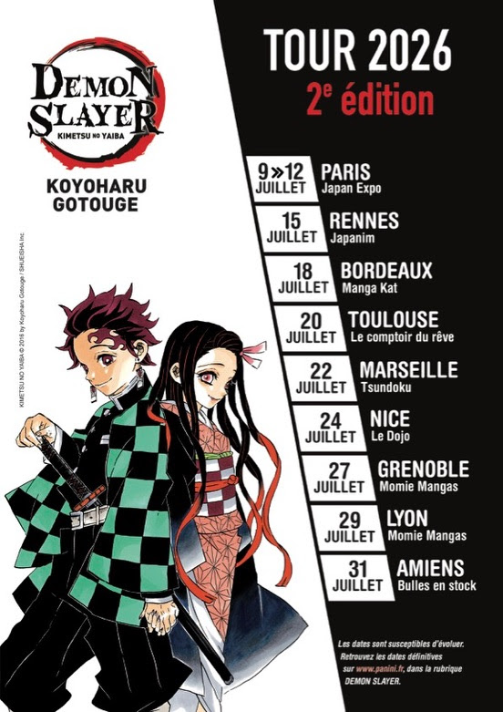 Le Demon Slayer Tour revient en juillet 2026 ! 