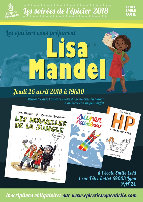 Soirée de l'épicier avec Lisa Mandel (26 avril)