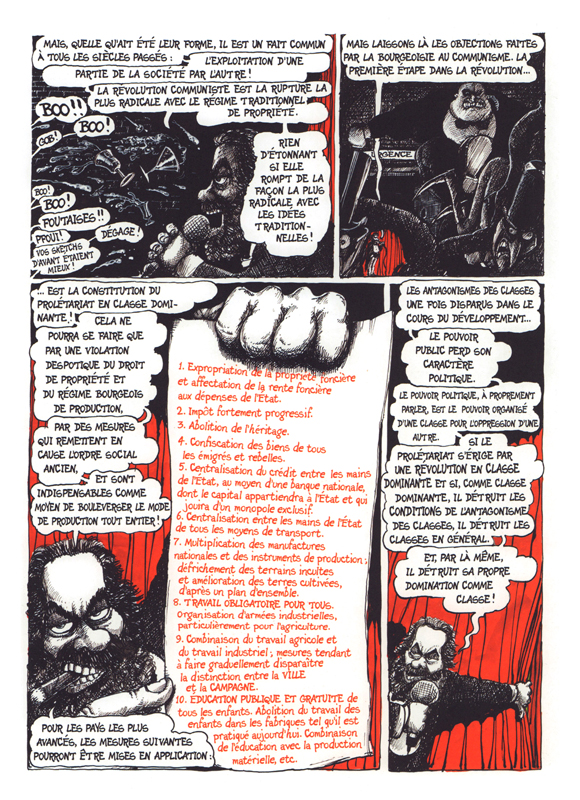 Le Manifeste du parti communiste - Par Martin Rowson d'après Marx et Engels (trad. H. Morgan) - Actes Sud-l'AN2
