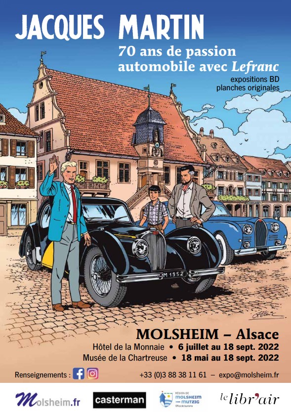 Jacques Martin et Lefranc : la passion de l'automobile à Molsheim