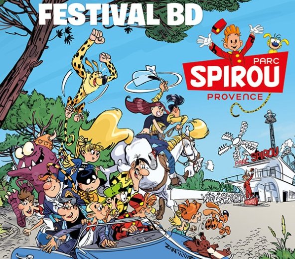 Cette année, le Festival Spirou se déroulera dans le Parc Spirou Provence
