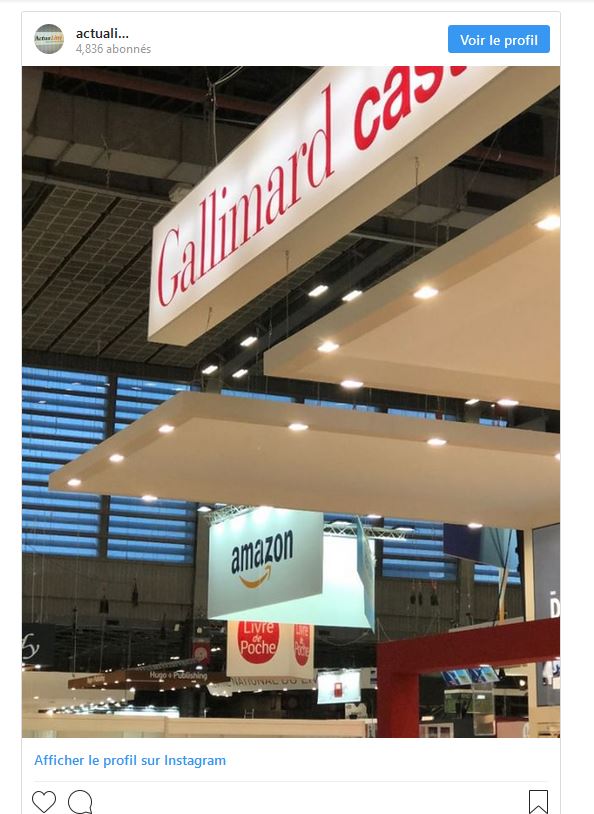 Marsault au top des ventes sur le stand Amazon à Livre-Paris 