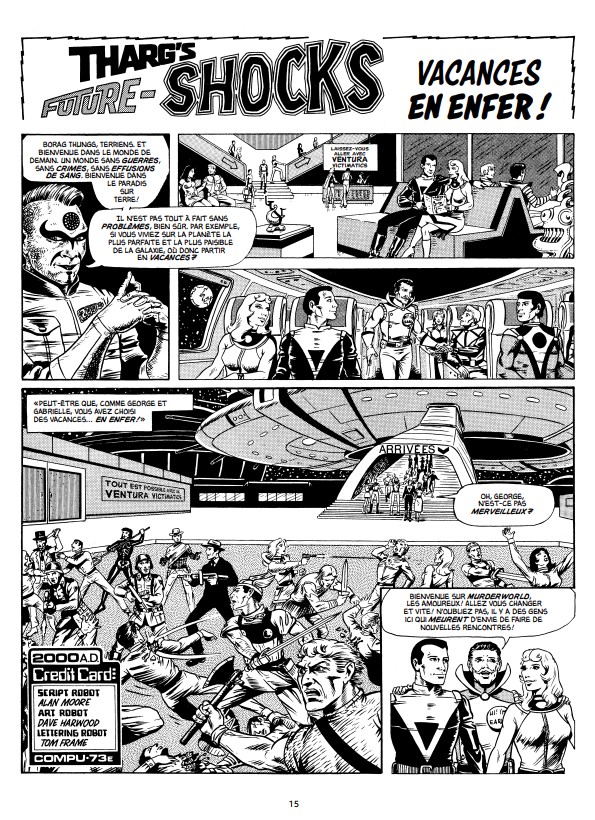 Future Shocks par Alan Moore & Dave Gibbons, Bryan Talbot, Steve Dillon, Ian Gibson – Délirium