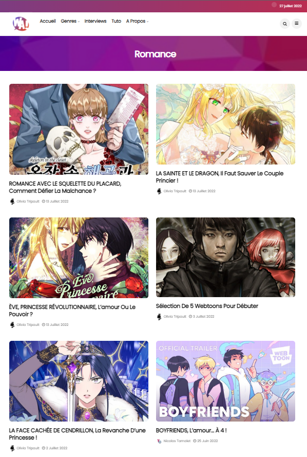 L'actualité des webtoons a enfin son site spécialisé