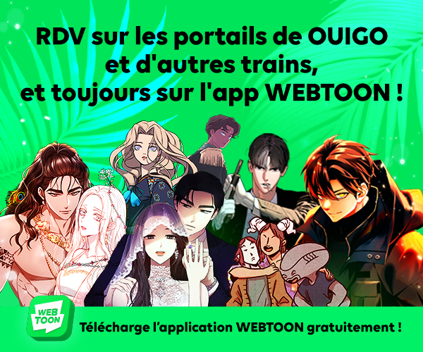 TGV x WEBTOON : vos séries préférées montent à bord des trains cet été